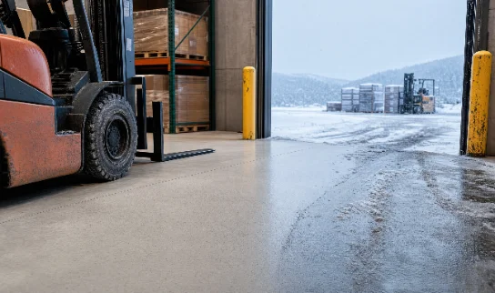warehouse · forklift traffic