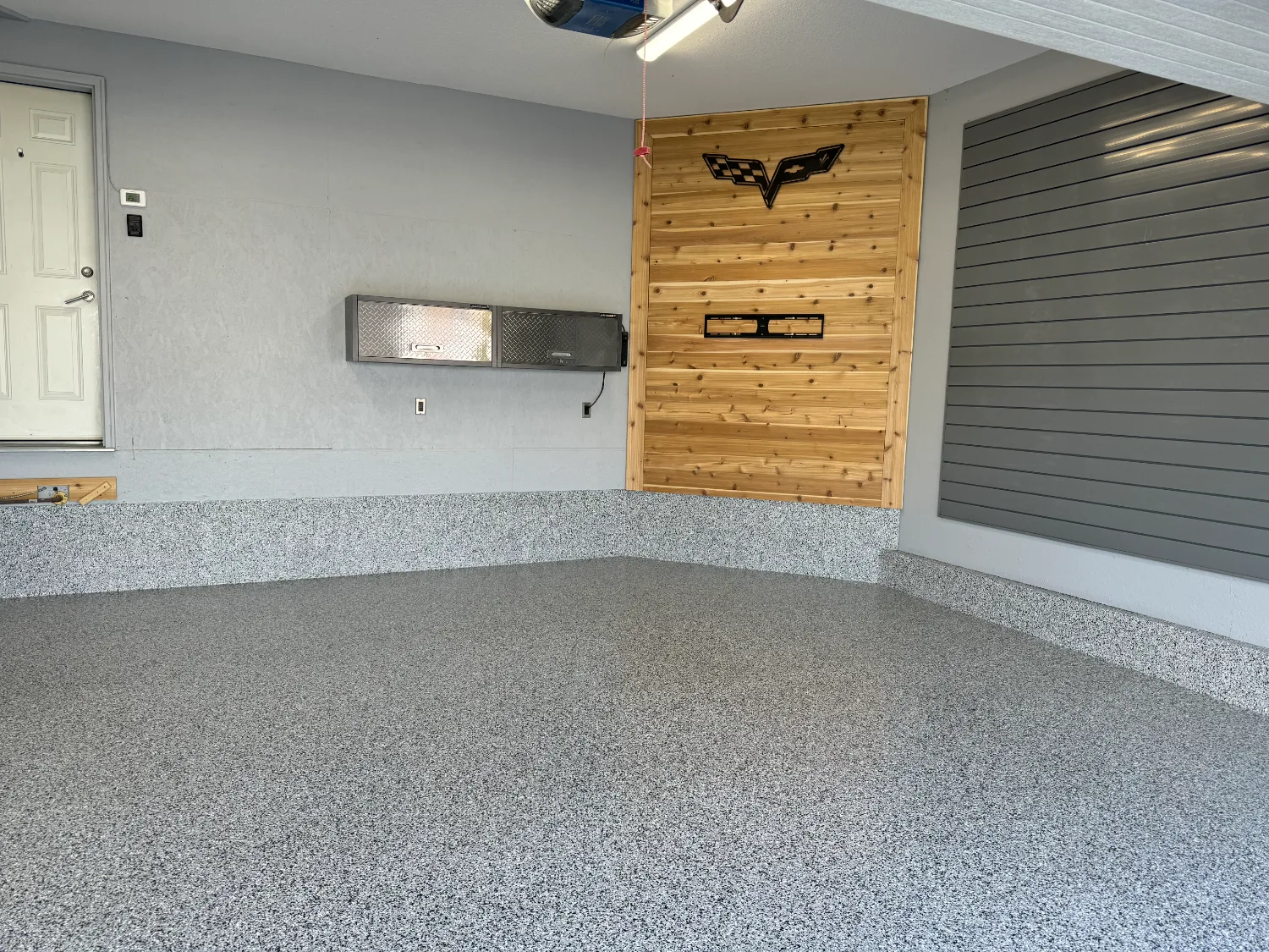 garage · flake + feature wall